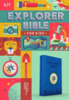 KJV Explorer Bible for Kids -  Royal Blue  Leathertouch Indexed